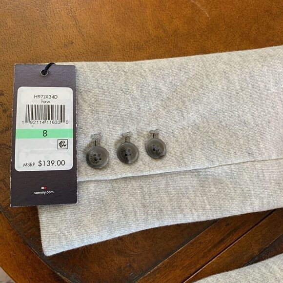 Tommy Hilfiger Button Knit Jacket w/ Elbow Patches - Picture 8 of 8